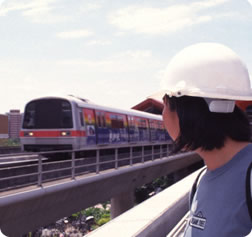 light rail train, Singapore